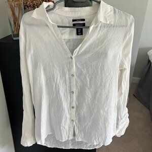 White linen shirt